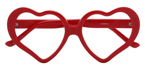 Valentina Geometric Single Vision Glasses Glossy Red Women S Eyeglasses Payne Glasses