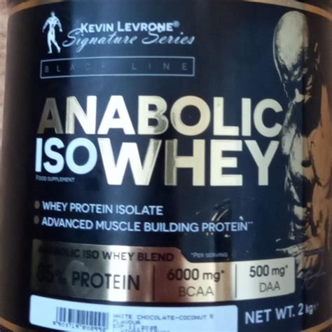 Anabolic ISO Whey White Chocolate Coconut Kevin Levrone Kalorie KJ A