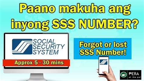 How To Retrieve Sss Number If Forgotten Or Lost Updated Paano