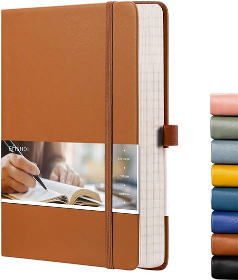 Amazon EMSHOI Lined Journal Notebook 256 Numbered Pages College