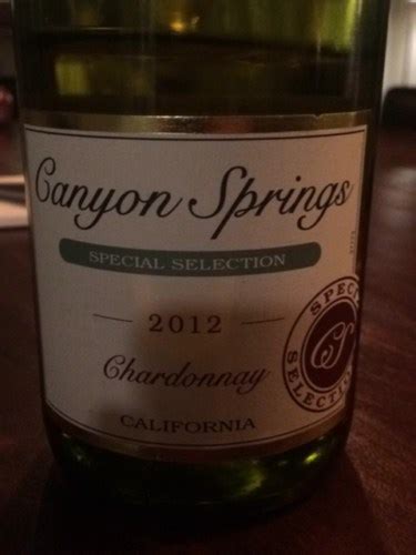 Canyon Springs Special Selection Chardonnay Vivino Australia