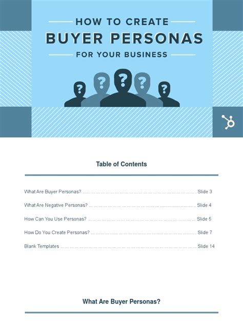 Buyer Persona Template Hubspot | PDF