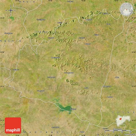 Satellite Map Of Aurangabad