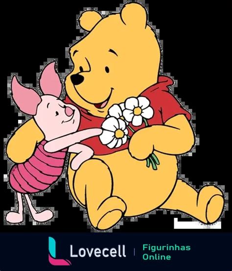 Figurinha Abra O Do Ursinho Pooh Leit O E Flores Para Whatsapp