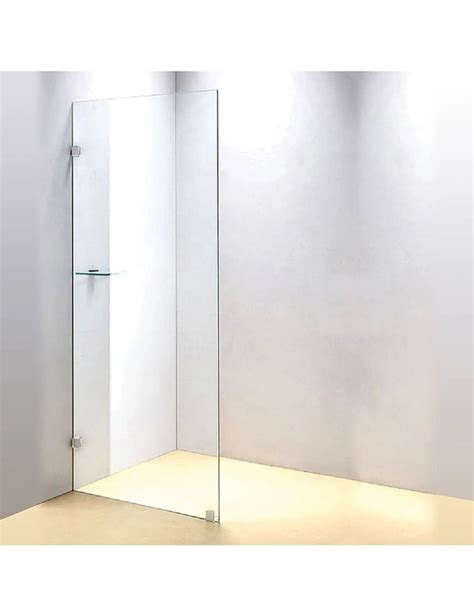 800 X 2000mm Frameless 10mm Safety Glass Shower Screen Crossroads