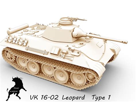 VK 16 02 Leopard Prototype 1 3D Model Max Obj Fbx CGTrader