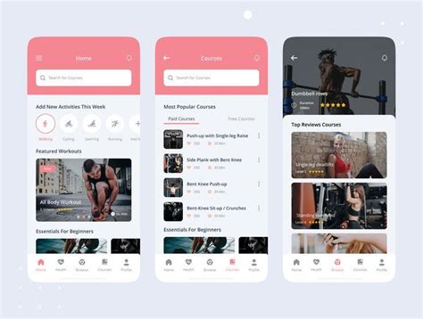 Fitness Workout App Ui Kit Figma Resources Artofit