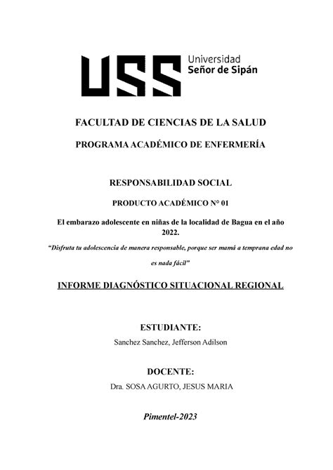 Sanchez Sanchez Pa1 Rs Trabajo1 Facultad De Ciencias De La Salud