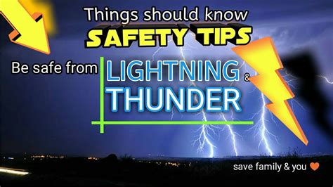 Thunderstorm Safety Tips Youtube