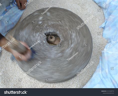 Ancient Quern Stone Hand Mill Grain Stock Photo Shutterstock