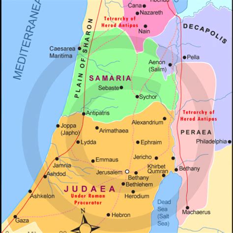 Israel And Judah At The Time Of Micah Basic Map Dpi Year