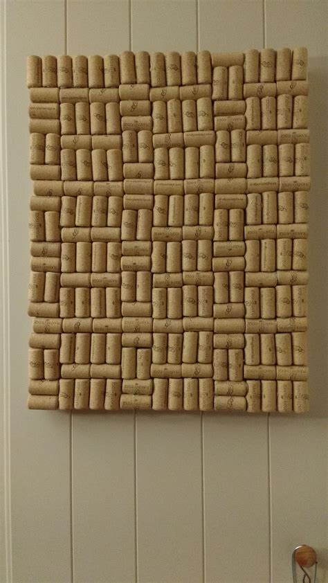 Wine cork board. It's not perfect, but that's ok! Wine Cork Board, Wine Cork Crafts, Upcycle ...