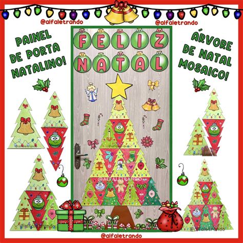 Painel Árvore de Natal Mosaico Lojinha Alfaletrando Andressa