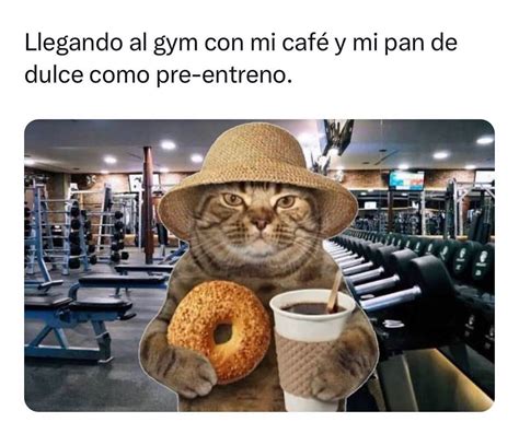 Llegando Al Gym Con Mi Caf Y Mi Pan De Dulce Como Pre Entreno Memes