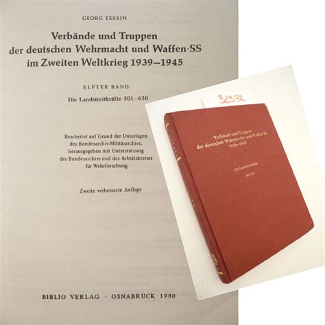 Verb Nde Und Truppen Der Deutschen Wehrmacht Und Waffen Ss Im Zweiten