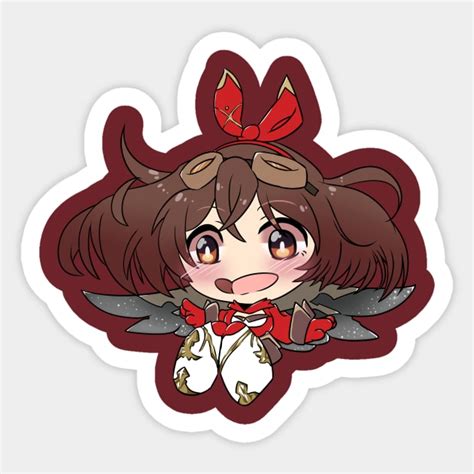 Amber Genshin Chibi Genshin Impact Game Sticker Teepublic