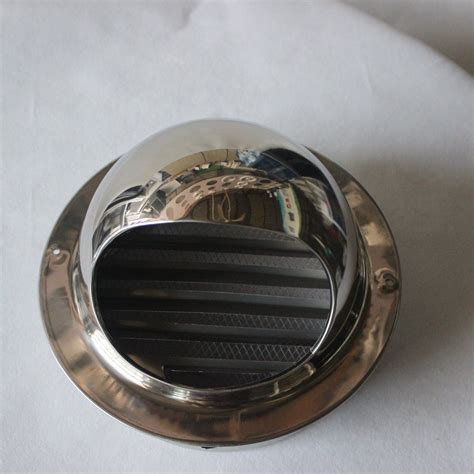 Stainless Steel Round External Wall Air Vent Cowl With Grid Guard