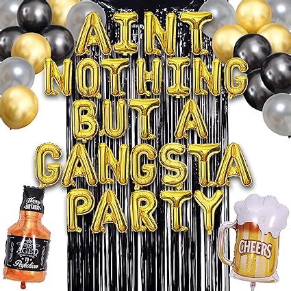 Amazon Aint Nothing But A Gangster Party Decorations 90s Party