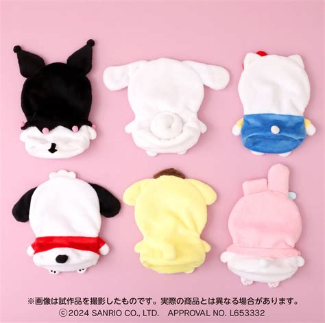 Sanrio Characters Finger Mascot Puppela Kigurumi Set Kuromi Movic