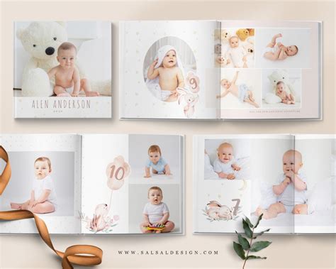 Baby Album Template Album Template Baby Album Photoshop - Etsy