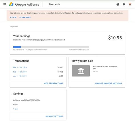 How To Verify Identity On Google Adsense Conta Google Adsense Login