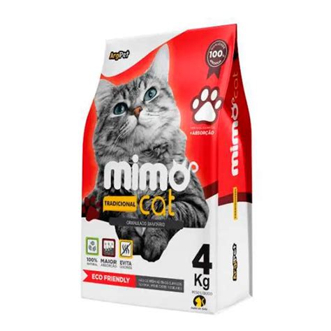 Areia Higiênica Mimo Cat Tradicional 4kg Popular Pet Pet Shop Online