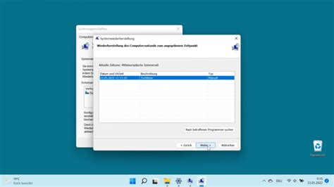 Windows 11 System Wiederherstellungspunkt Erstellen Und