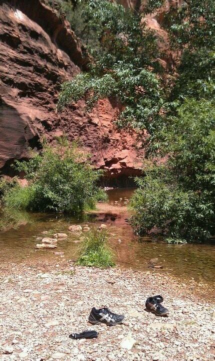 Water Passage Way Through Canyon Oak Creek Canyon Oak Creek Natural Landmarks