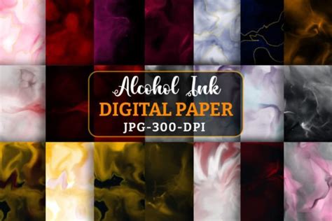 Alcohol Ink Digital Paper Graphic Bundle Graphic By Cmt Rubelrana