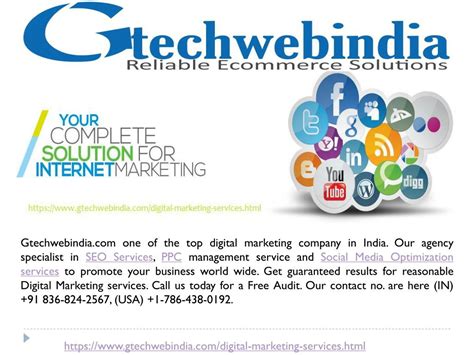 Ppt Gtechwebindia Best Digital Marketing Agency In India Powerpoint Presentation Id7941204