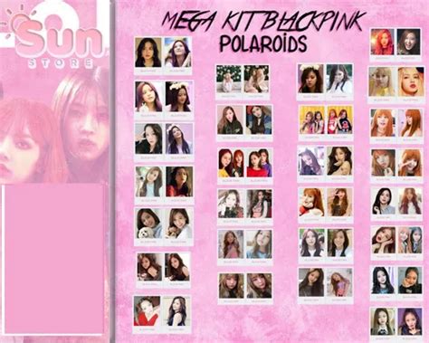 Mega Kit 54 Polaroids Blackpink Kpop Fanmade à venda em Itanhaém São