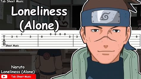 Naruto Ost Loneliness Alone Guitar Tutorial Youtube