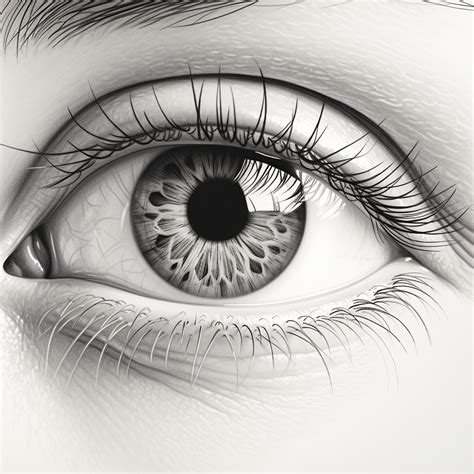 Ultra-Detailed Realistic Drawing of Human Eye with Emotional Gaze ...