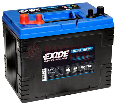 Exide Ep Marine Multifit Dual Agm V Capacity Hr Ah