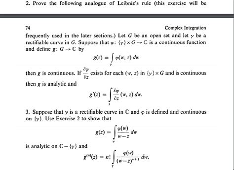 Solved 2 Prove The Following Analogue Of Leibniz S Rule Chegg