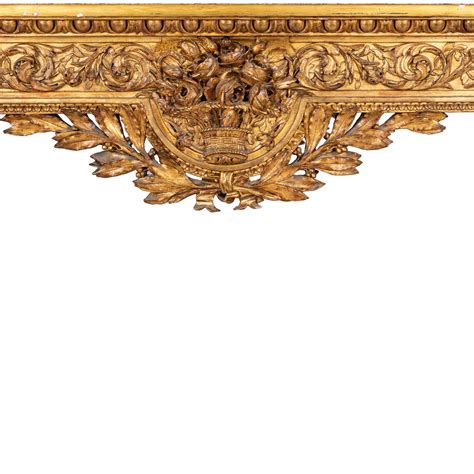 A CARVED AND GILT WOOD TABLE 19TH CENTURY DEFECTS LOSSES