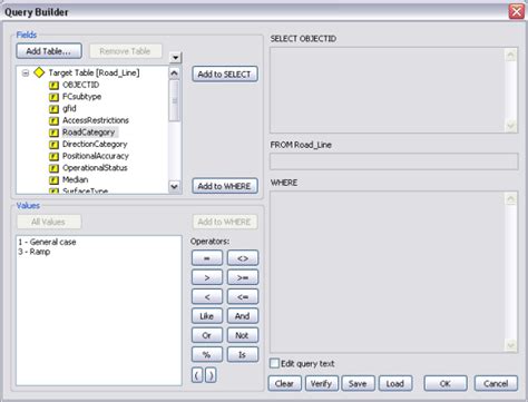 Loading a SQL statementArcMap Documentación