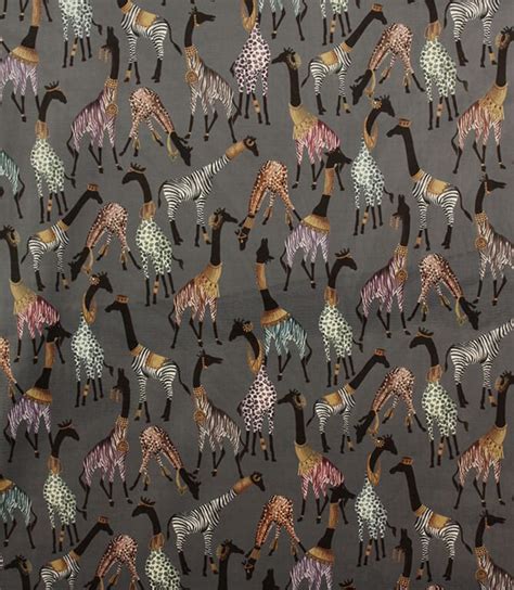 Made To Measure Cushions Slate Cheeky Giraffe Velvet Fabric Just