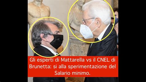 Gli Esperti Di Mattarella Vs Il CNEL Di Brunetta Si Alla