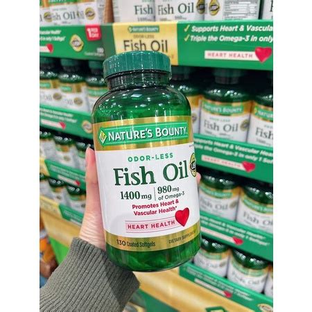 Dầu Cá Không Mùi Nature s Bounty Fish Oil 1400mg 130 Viên Shopee Việt Nam