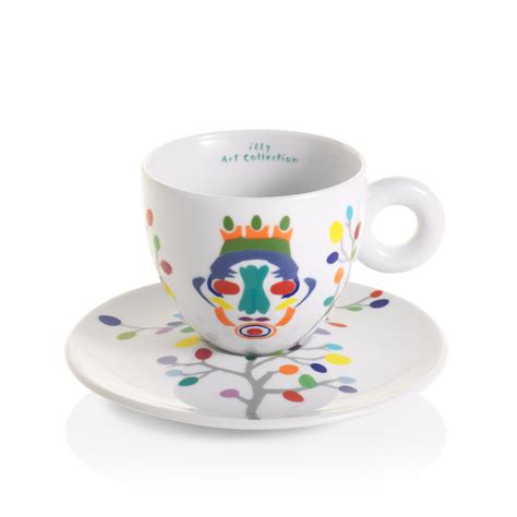 Illy Art Collection Pascale Marthine Tayou Gift Set Cappuccino Cups