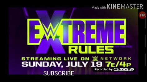 WWE EXTREME RULES 2020 OFFICIAL THEME SONG YouTube