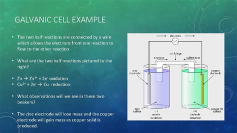 Electrochemical Cells Galvanic Cells Explain How A Galvanic