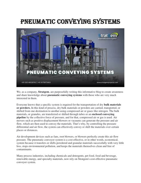 Ppt Pneumatic Conveyor System Powerpoint Presentation Free Download Id11894590