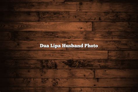 Dua Lipa Husband Photo - November 2022 - Tomaswhitehouse.com