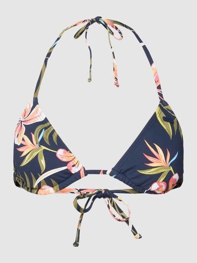 Roxy Bikini Oberteil Mit Floralem Print Modell INTO THE SUN Marine