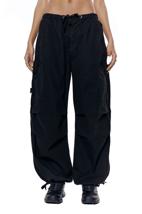 Black Parachute Cargo Pants Shopperboard