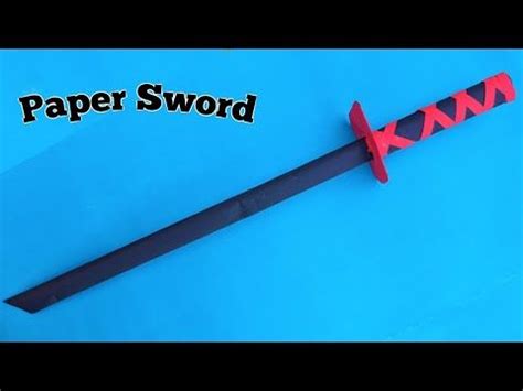 Easy Origami Paper Sword Step by Step/How to Make an Origami Paper ...