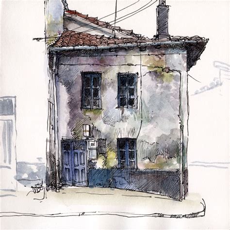 Old house | Architecture sketch, Watercolor architecture, Urban sketching