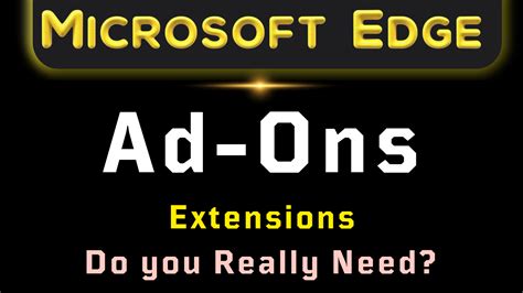 Microsoft Edge Ad Ons Extensions Do You Really Need — Dozro